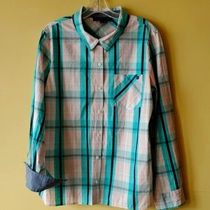 Tommy Hilfiger Long Sleeve Button Plaid Shirt XL